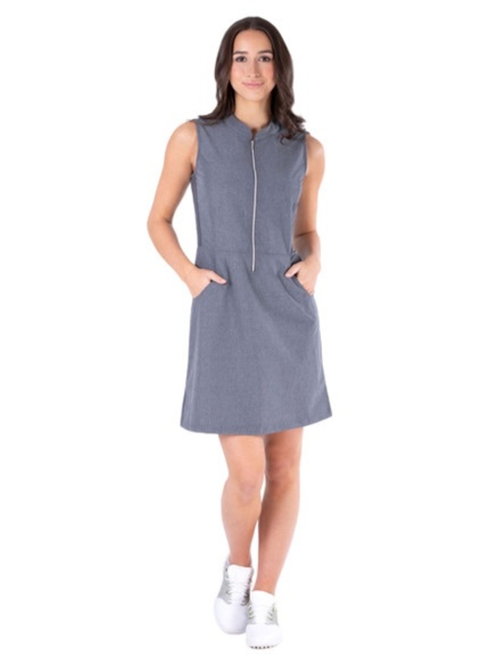 NVO Celine Golf Dress - Heather Charcoal, Sz S